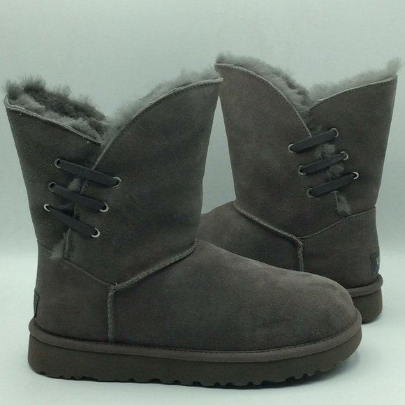 UGG Shoes - UGG Constantine Suede Charcoal Grey Boots